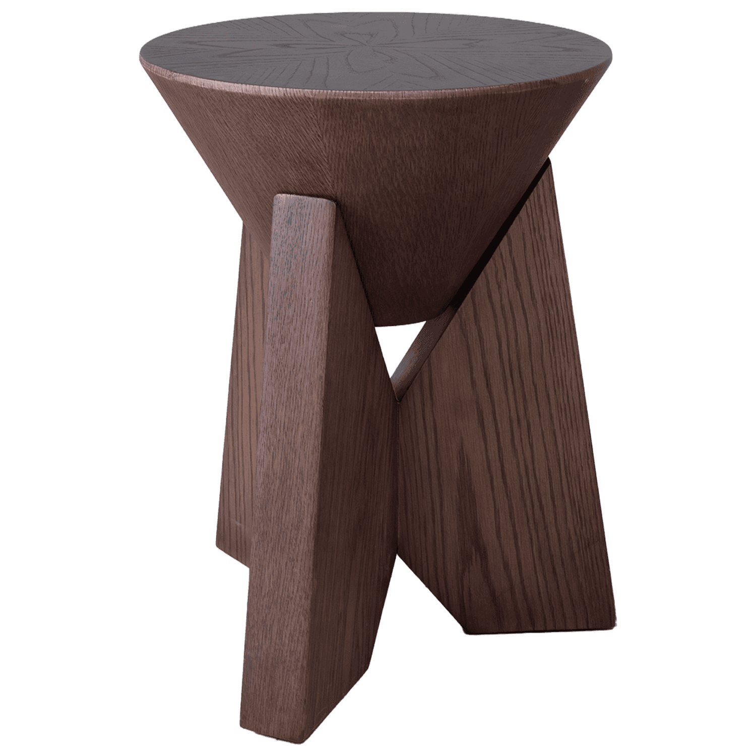 Small Wooden Corner Table — view 1.