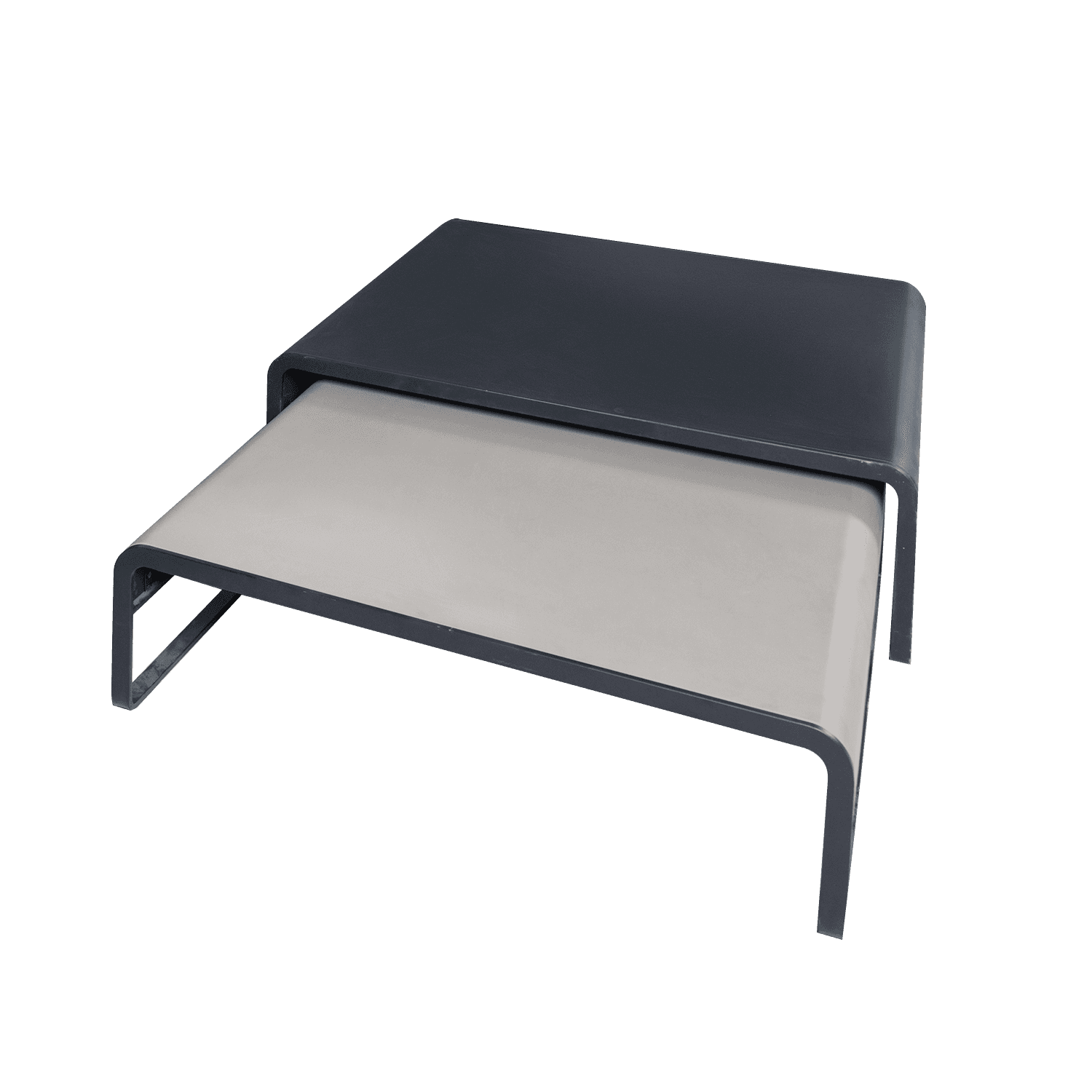 Steel-Top Nesting Coffee Table — view 1.