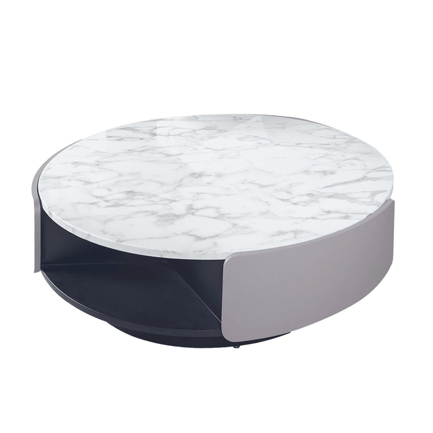 Round Drum Coffee Table — view 1.
