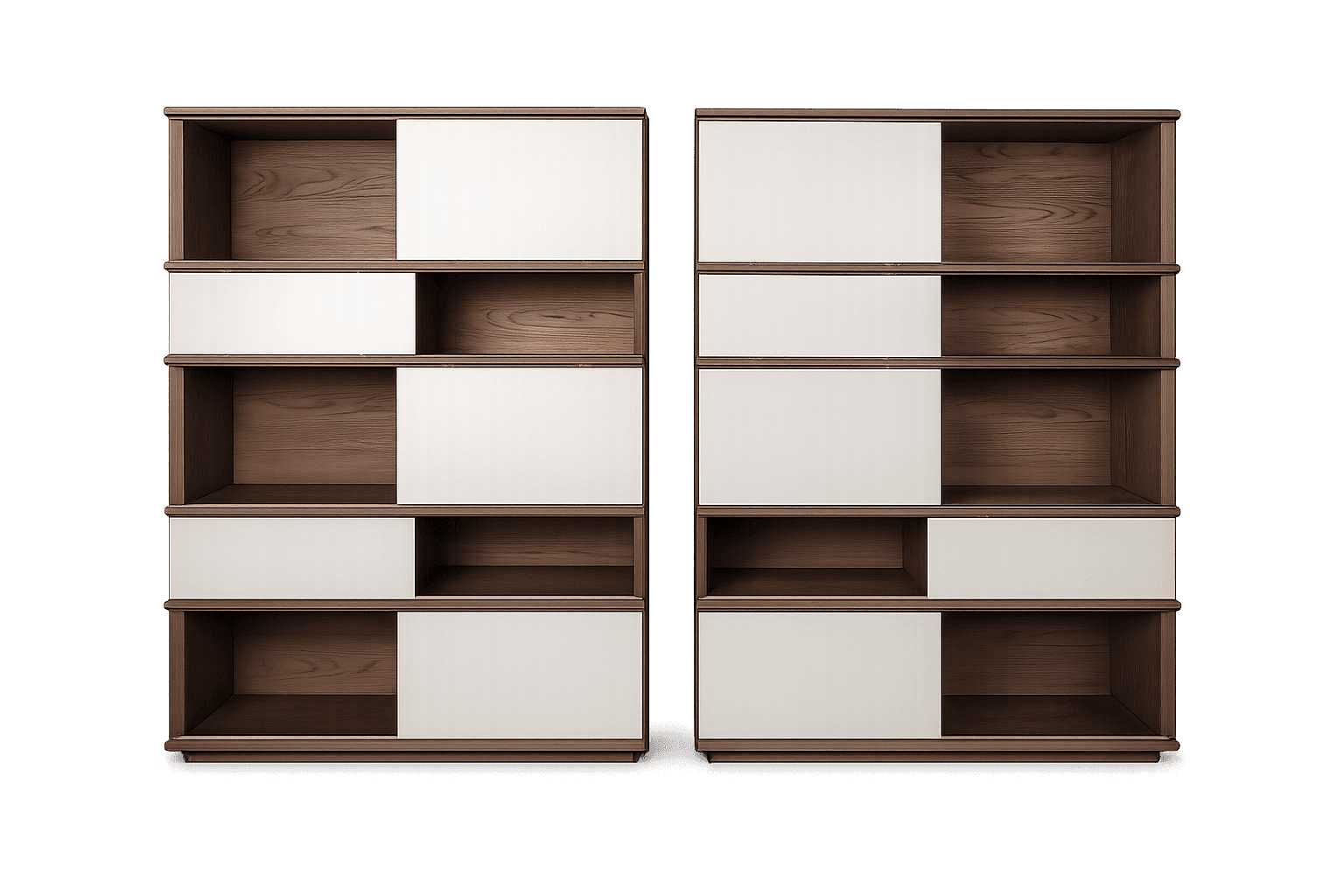 Open Wood Bookcase — view 1.