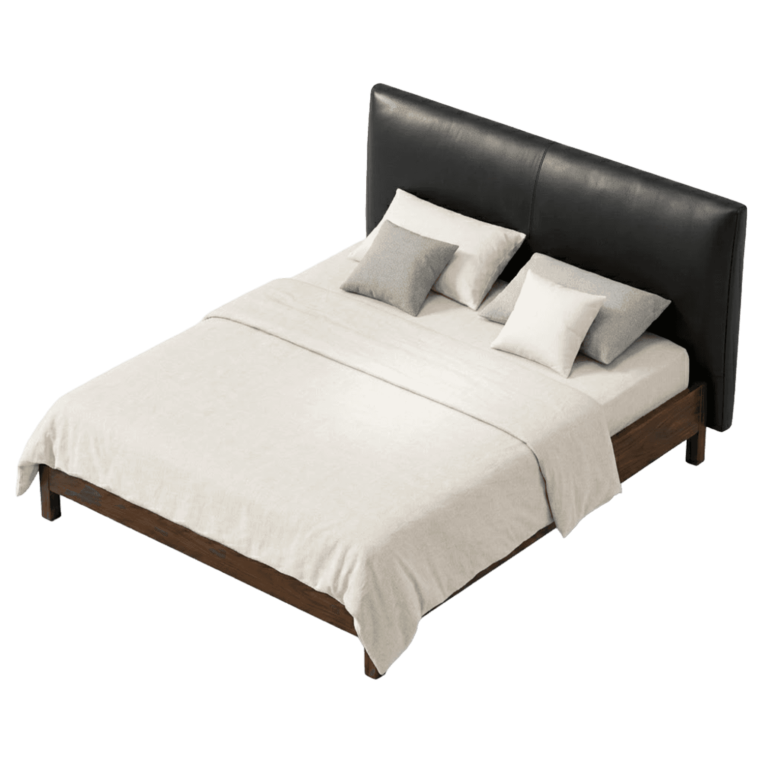 Upholstered Platform Bed — view 1.