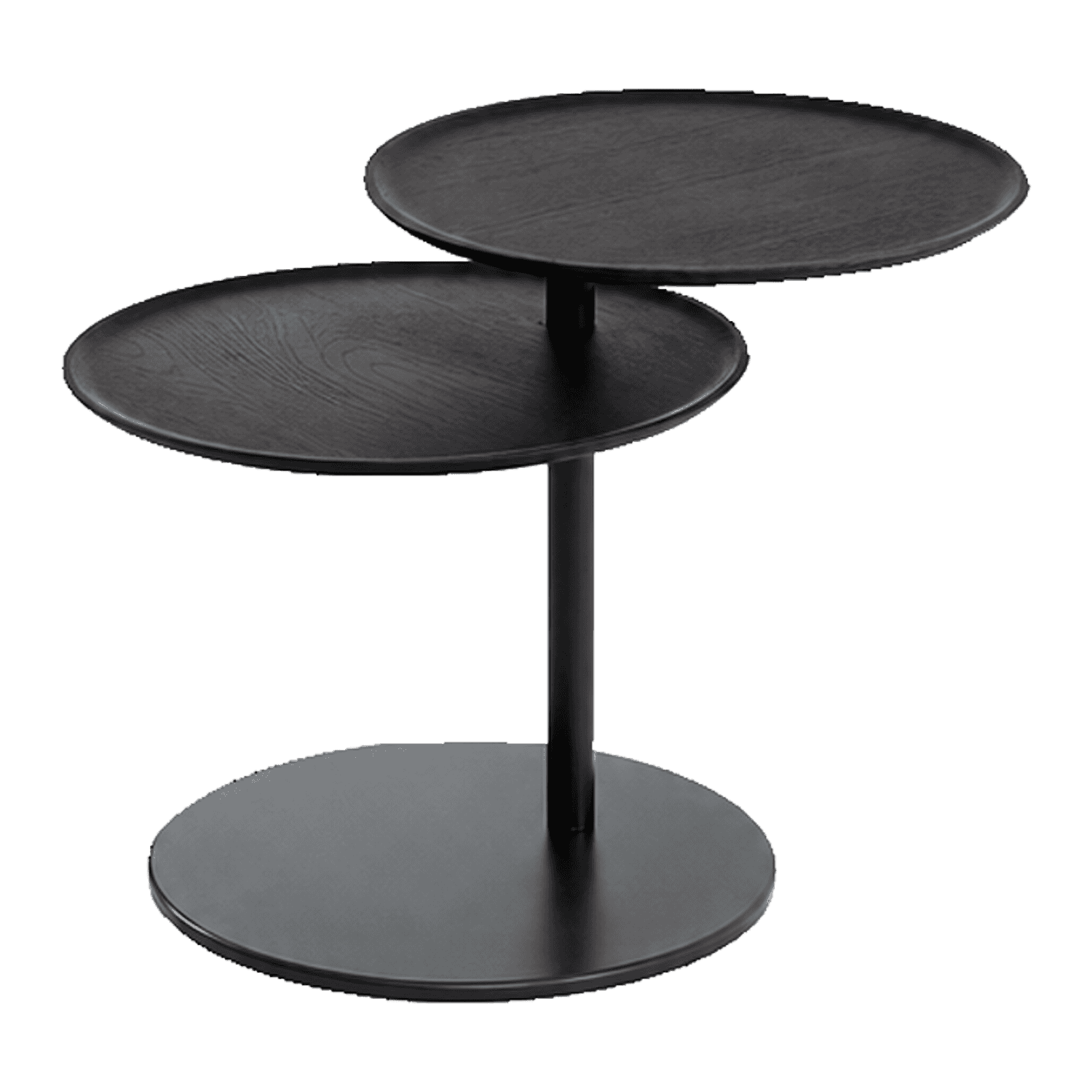 Two-Tier Rotating Coffee Table — view 1.