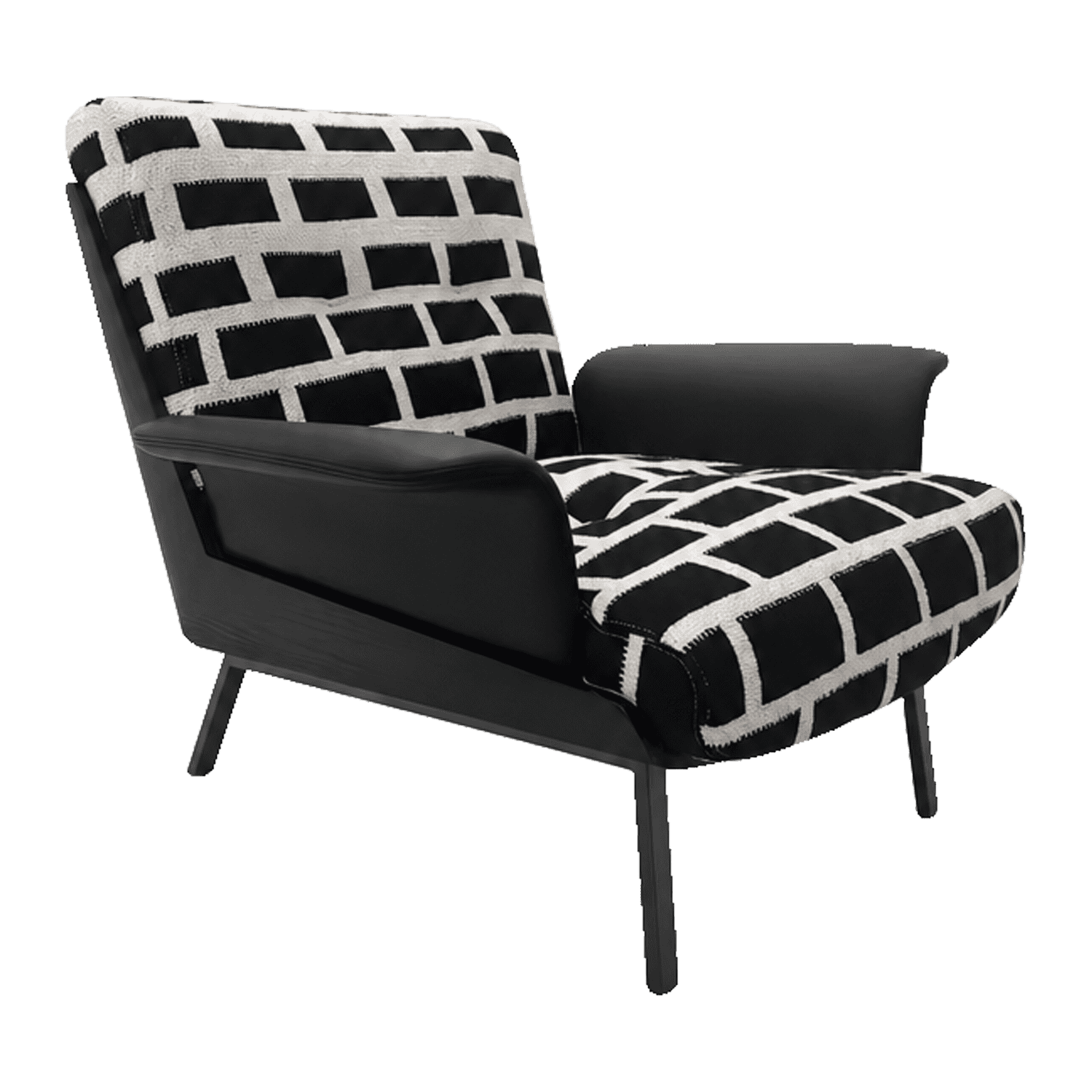 Houndstooth Leisure Chair — view 1.