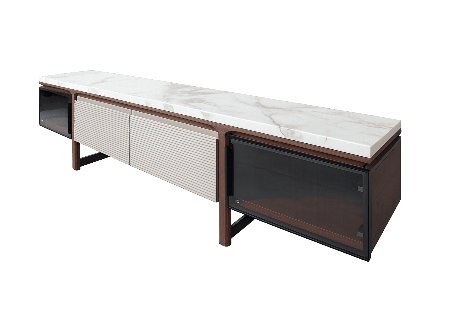 Long Low TV Cabinet — view 1.
