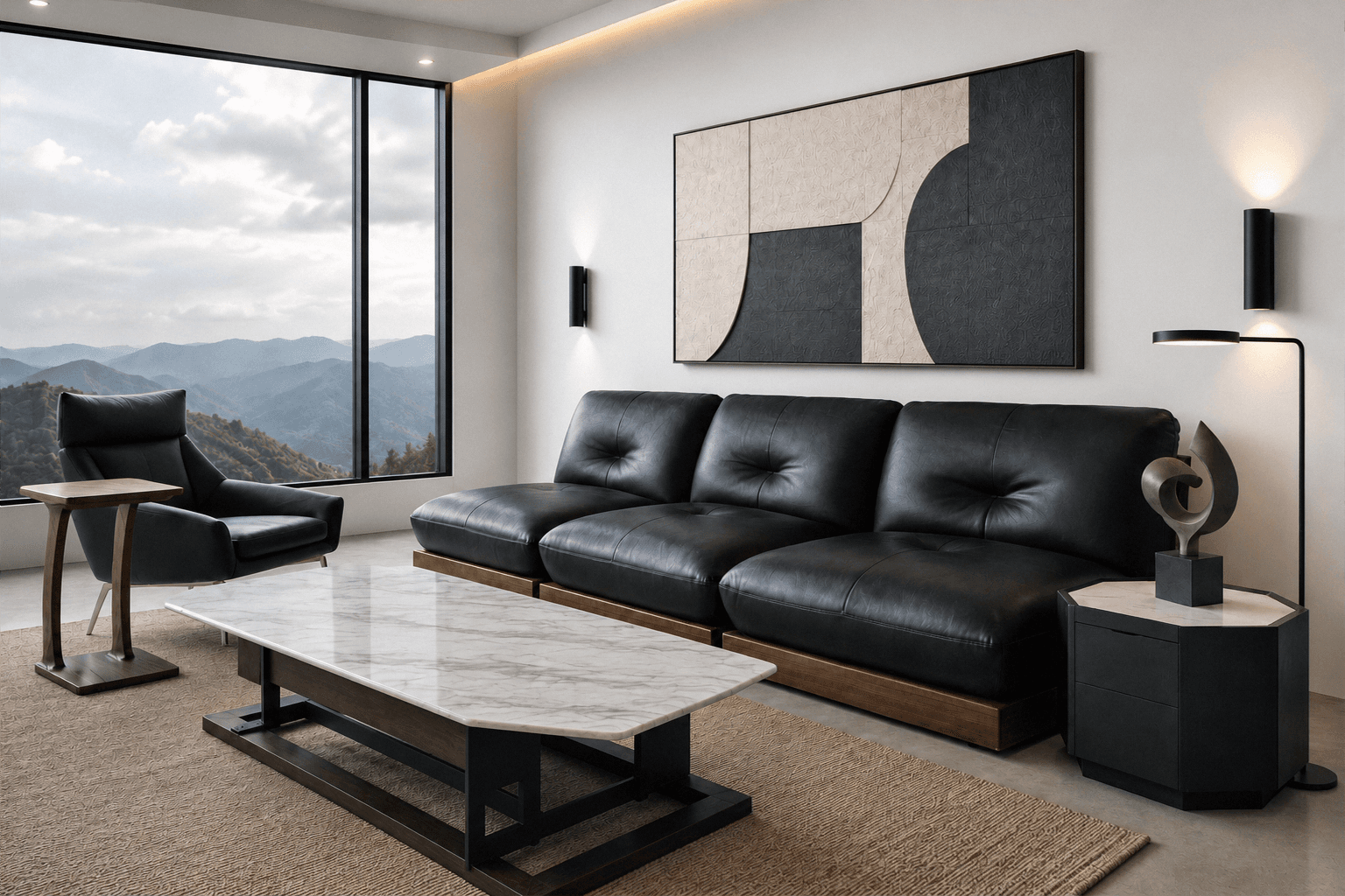 Living — styled room sets.