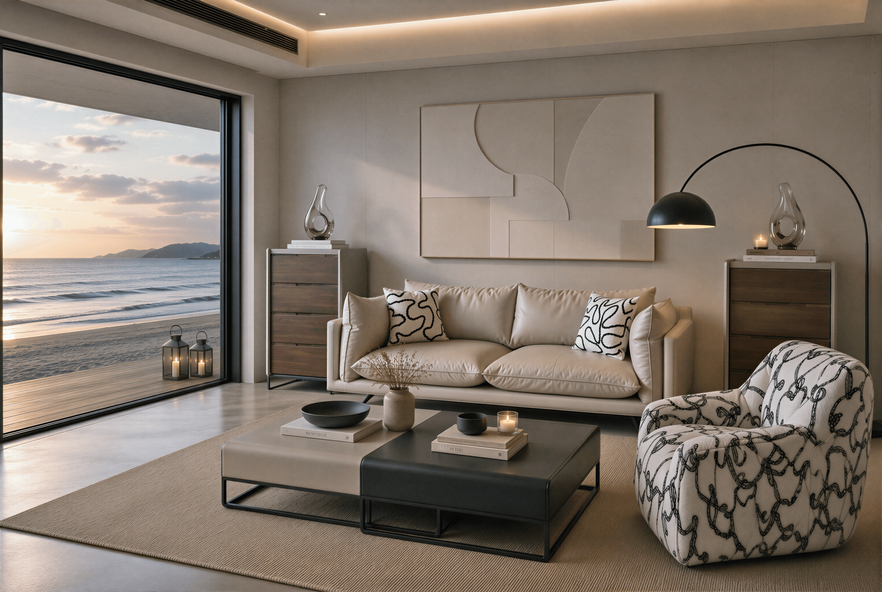Living — styled room sets.