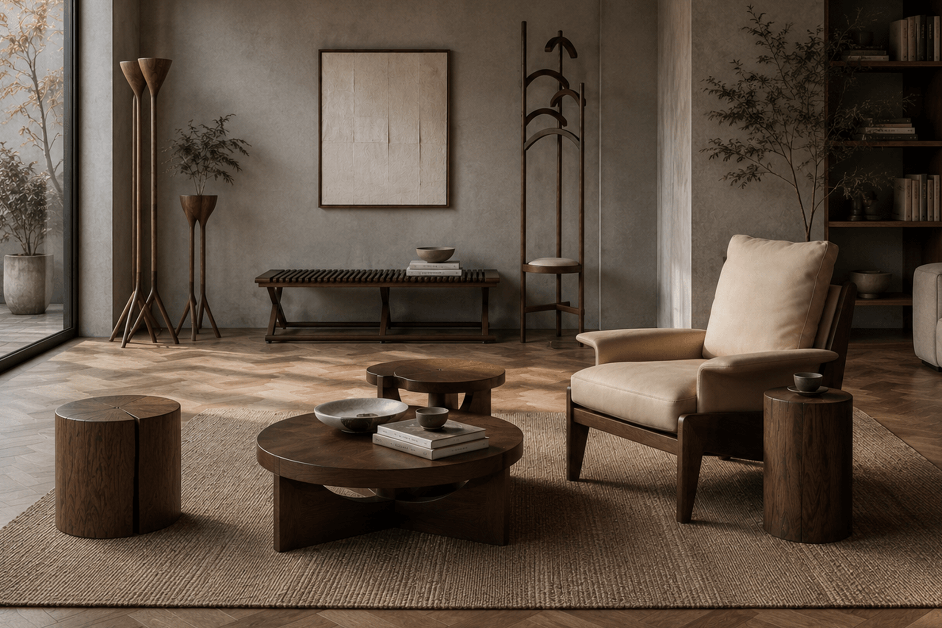 Decor — styled room sets.