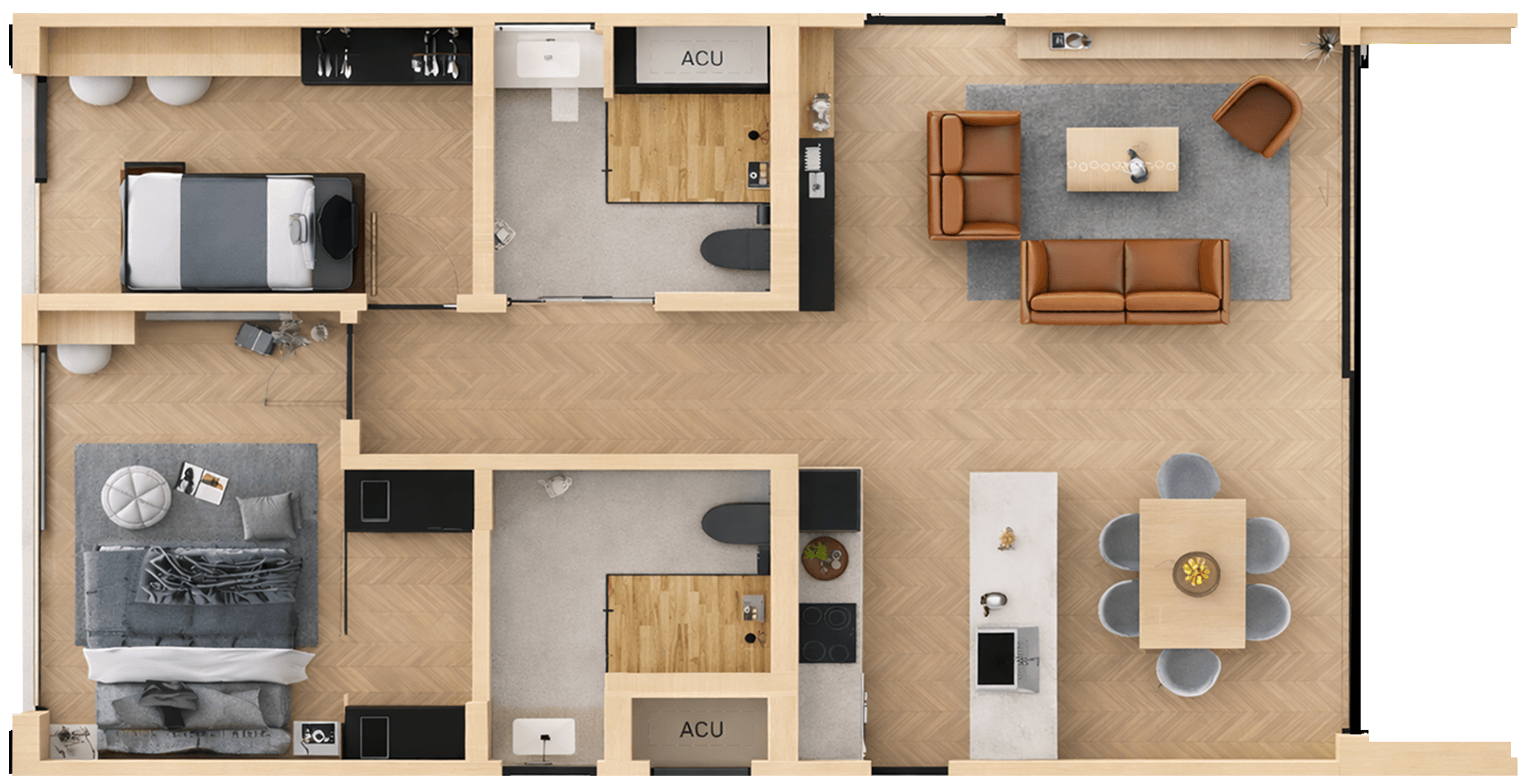 NOA interior top view