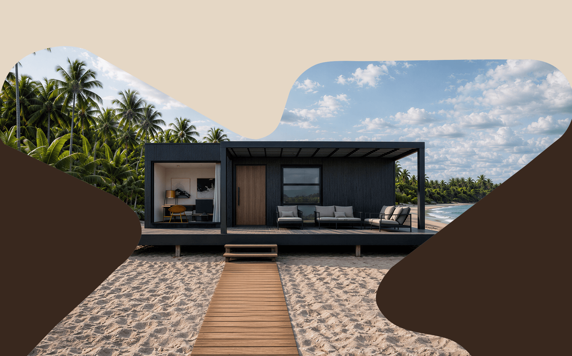 Viro modular home with integrated delivery stats